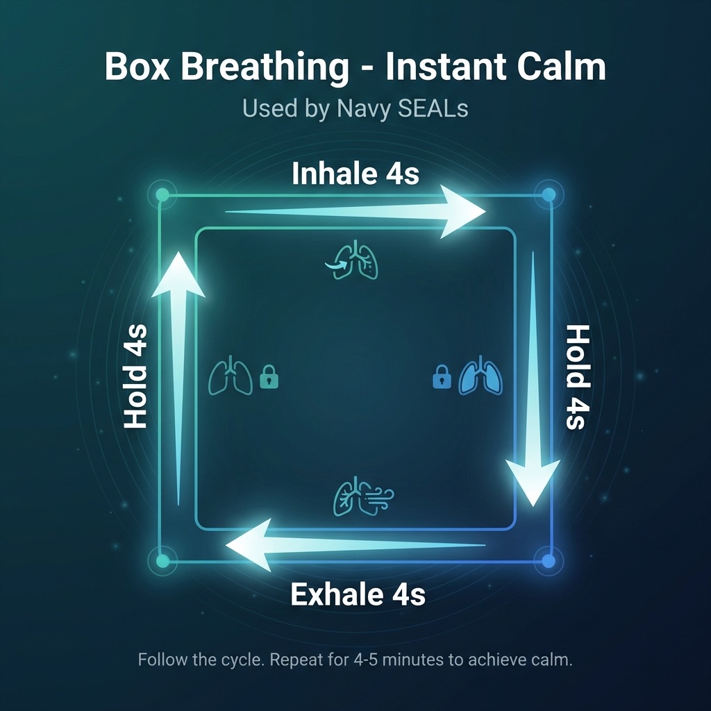 Box Breathing: The Navy SEAL Technique for Instant Calm