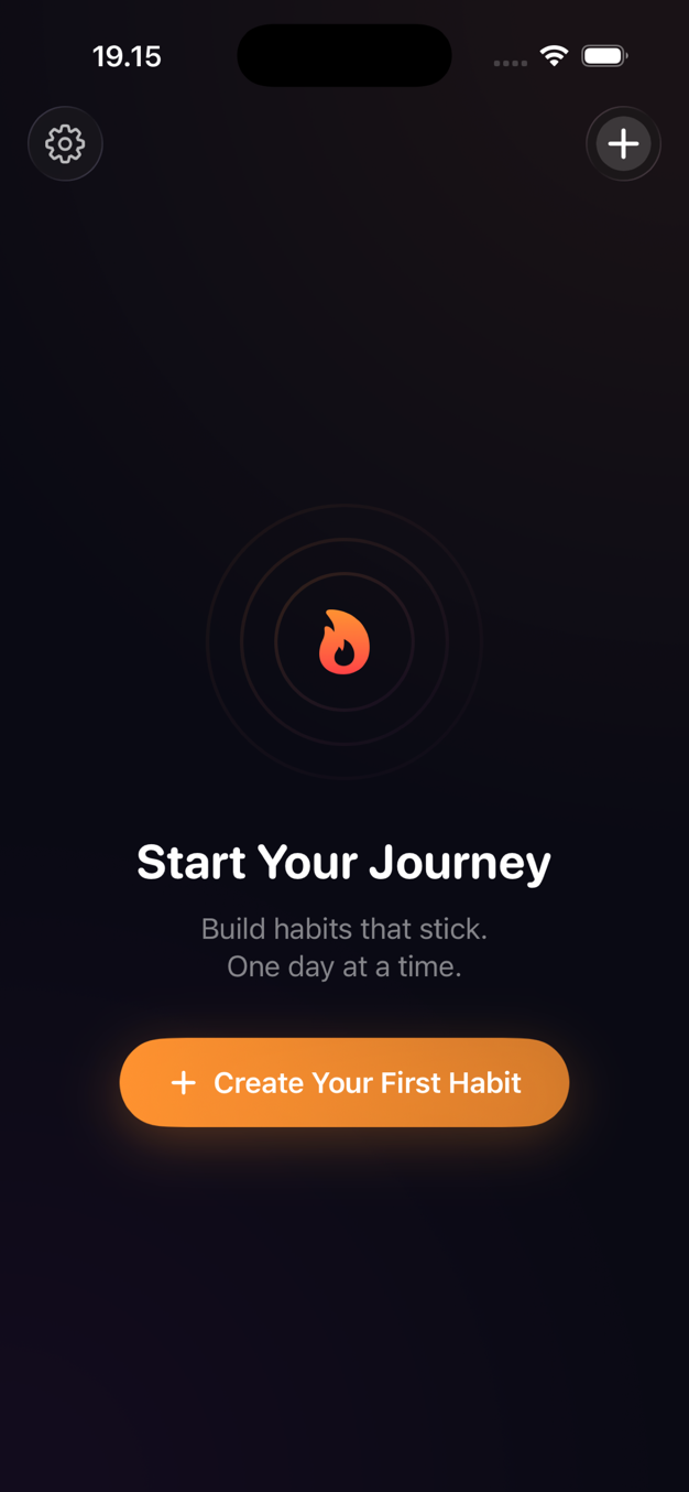 SimpleStreaks screen